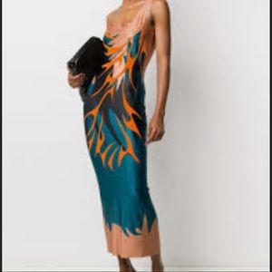 Maisie Wilen Abstract-print Slip Dress